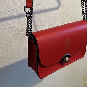 Red Leather Handbag